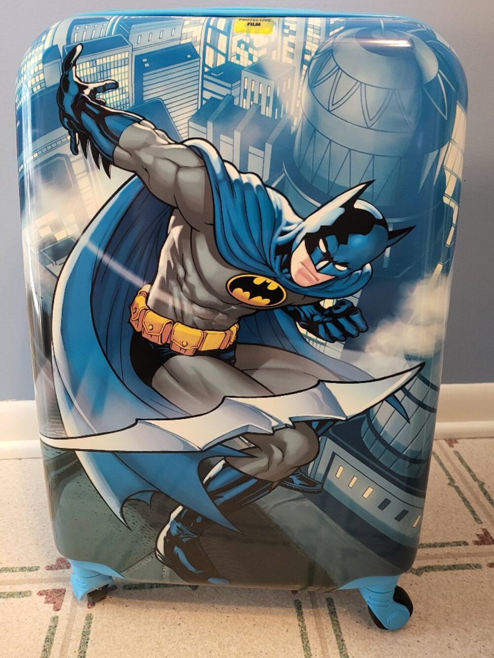 FUL Unisex Kid's DC Comics Batman 21 Inch Carry On Luggage, Hardshell Rolling...